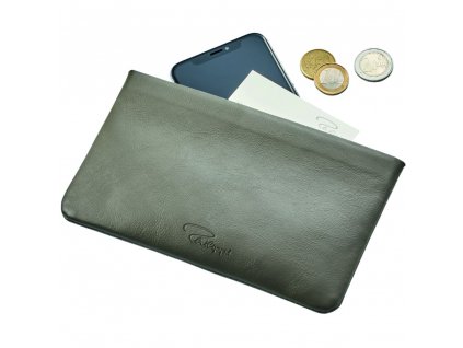 Kuvertväska JEAN 18 cm, taupe, läder Philippi