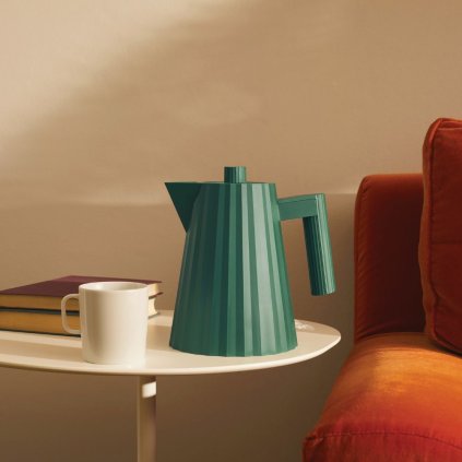Elektrisk vattenkokare PLISSÉ, 1 l, grön, Alessi