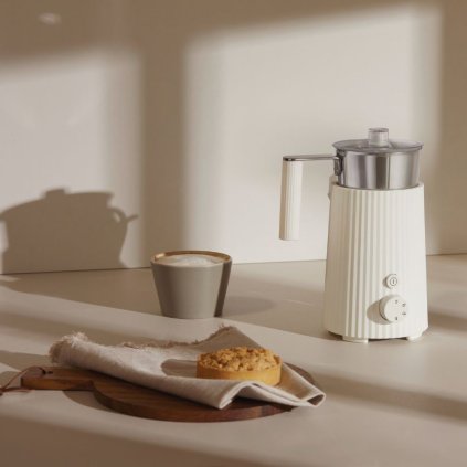 Mjölkskummare PLISSÉ, vit, Alessi