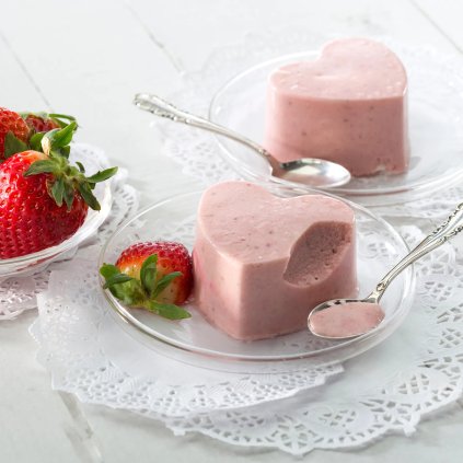 Dessertform HEART, röd, silikon, Lékué