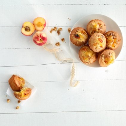 Enkel muffinspanna, set i 12 delar, 75 ml, silikon, röd, Lékué