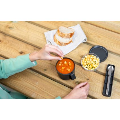Lunchburk MAKE & TAKE 600 ml, mörkgrå, Brabantia