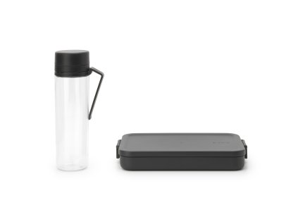 Matlåda och vattenflaska i set MAKE & TAKE mörkgrå, Brabantia