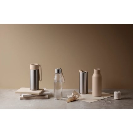 Vattenflaska 500 ml, beige rem, Eva Solo