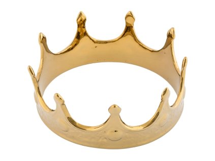 Heminredning MEMORABILIA MY CROWN 18,5 cm, guld, porslin, Seletti