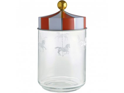 Köksförvaringsburk CIRCUS 1 l, klar, Alessi