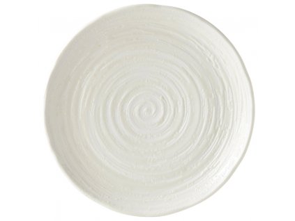 Middagstallrik WHITE SPIRAL MIJ 29,5 cm, vit