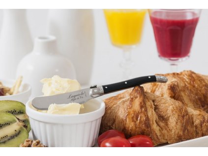 Smörkniv PREMIUM, set i 4 delar, svart, Laguiole