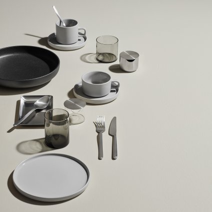 Vattenglas MERA set i 2 delar, 200 ml, rökt glas, Blomus