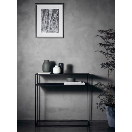 Konsolbord FERA 85 cm, svart, stål, Blomus