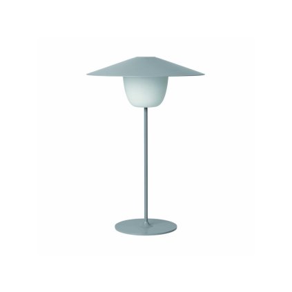 173822 2 stojaci lampa led prenosna stredni seda blomus