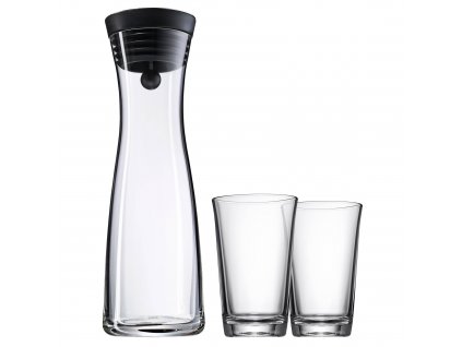 Vattenkaraff BASIC 1,0 l med två vattenglas, WMF