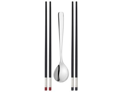 Ätpinnar set, 5 st, med serveringssked, Zwilling