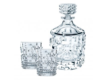 Whiskyglas och en whiskykaraff i set PUNK, 3 st, Nachtmann