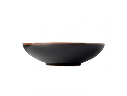 Serveringsskål TENMOKKU 28 cm, 1,5 l, svart, keramik, MIJ