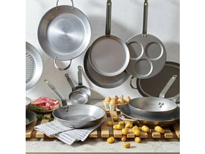 Serveringspanna MINERAL B 24 cm, djup, stål, de Buyer