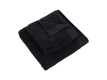 180092 riva 100 organic cotton towel black bath towel 425560