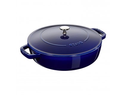 Gryta CHISTERA 24 cm, mörkblå, gjutjärn, Staub