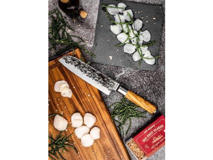 Santoku-kniv OLIVE 18 cm, Forged