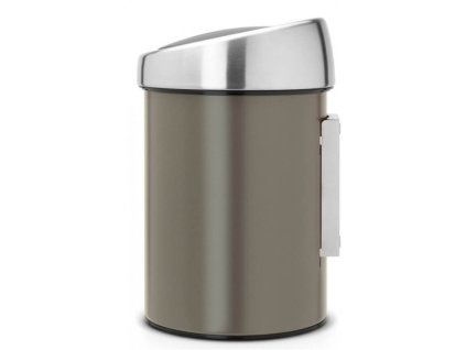 Soptunna med trycklock TOUCH BIN 3 l, platina, Brabantia