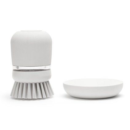Diskborste med diskmedelsbehållare, ljusgrå, Brabantia