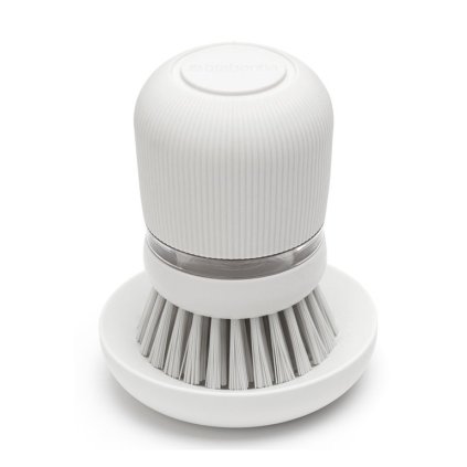 Diskborste med diskmedelsdispenser, ljusgrå, Brabantia