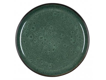 Efterrättstallrik GASTRO 21 cm, svart/grön, Bitz