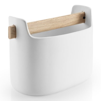 Förvaringsbehållare TOOL LÅDA 15 cm, med trähandtag, vit, Eva Solo