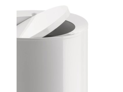 Badrumssoptunna BIRILLO 21 cm, vit, Alessi