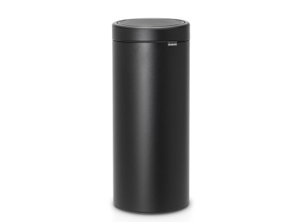 Soptunna med trycklock TOUCH BIN NY 30 l, mineralsvart, Brabantia