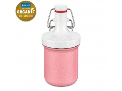 Vattenflaska PLOPP TO GO MINI 200 ml, ekologisk jordgubb, Koziol