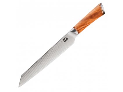 Skivkniv SOK OLIVE SUNSHINE DAMASCUS 19 cm, Dellinger