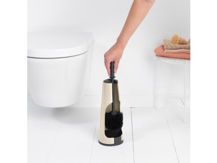 Toalettborsthållare RENEW mjuk beige, Brabantia