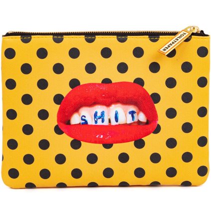Påse TOILETPAPER SHIT 21 x 15,5 cm, orange, Seletti