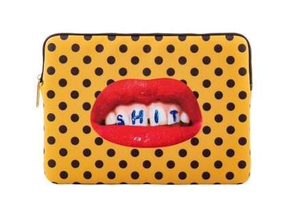Laptopfodral TOILETPAPER SHIT 34,5 x 25 cm, orange, Seletti