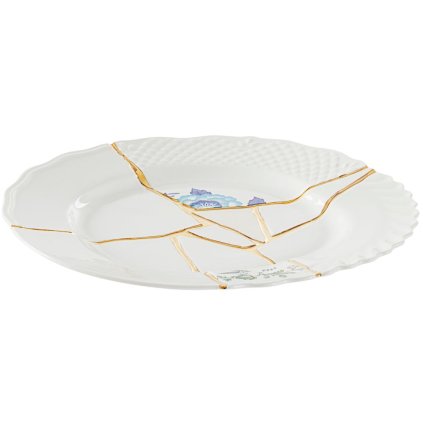 Mattallrik KINTSUGI 3 27,5 cm, vit, Seletti