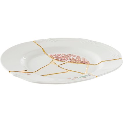 Mattallrik KINTSUGI 1 27,5 cm, vit, Seletti