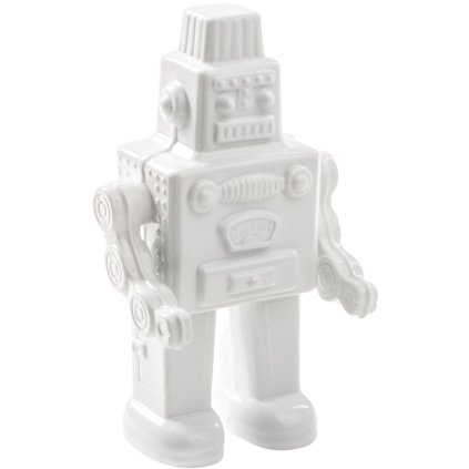 Heminredning MEMORABILIA MY ROBOT 30 cm, vit, porslin, Seletti