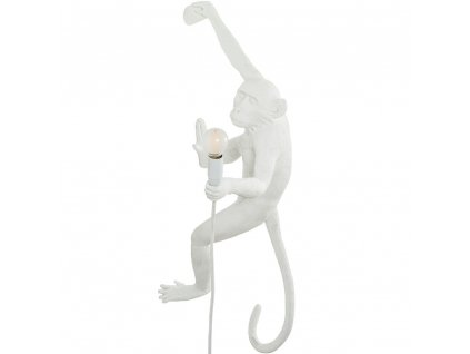 Vägglampa MONKEY HANGING RIGHT HAND 65 cm, vit, Seletti