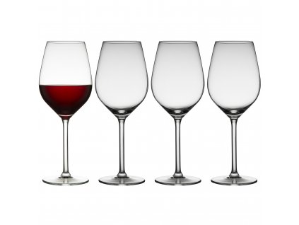 Rödvinsglas JUVEL, set i 4 delar, 500 ml, Lyngby Glas