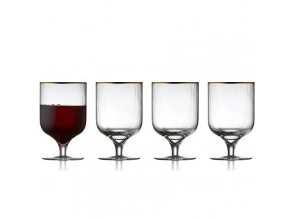 Vinglas PALERMO GOLD, set i 4 delar, 300 ml, Lyngby Glas