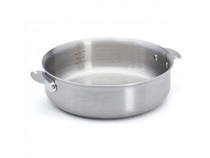 Stekpanna ALCHIMY LOQY 24 cm, silver, rostfritt stål, de Buyer