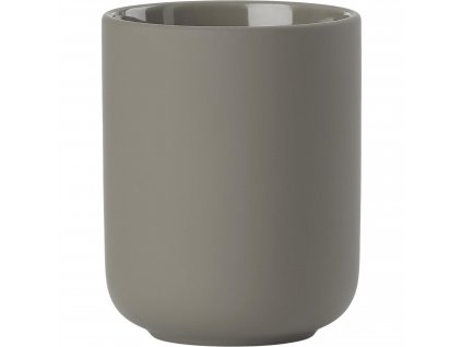 Tandborstmugg UME 10 cm, taupe, keramik, Zone Denmark
