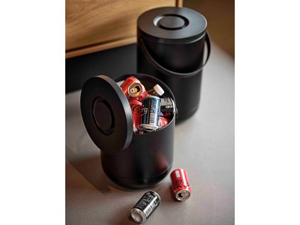 Matavfallstunna CIRCULAR 22 l, svart, plast, Zon Danmark