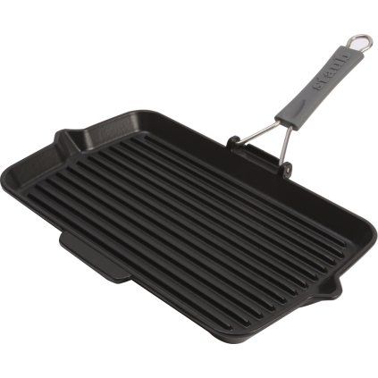 Rektangulär gjutjärnsgrill 34 x 21 cm Staub