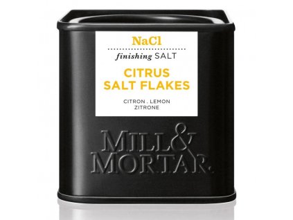 Citrussalt 70 g, flingor, Mill & Mortar