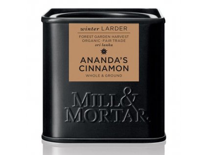 Ekologisk Anandas kanel 45 g, hel & mald, Mill & Mortar