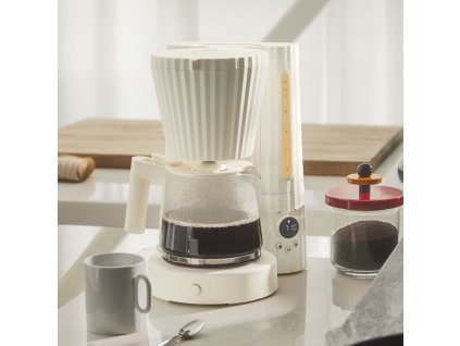 Kaffebryggare PLISSÉ 1,5 l, grå, Alessi