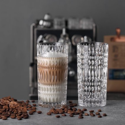 Latte macchiato-glas ETHNO BARISTA, set i 2, 422 ml, klara, Nachtmann