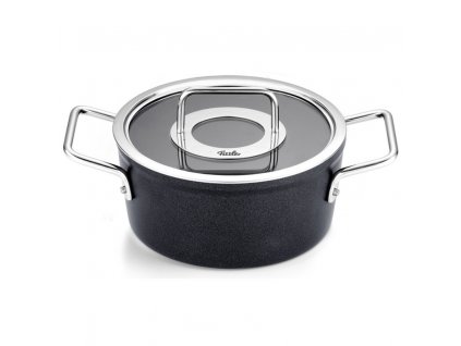 Hög gryta ADAMANT 20 cm, svart, aluminium, Fissler